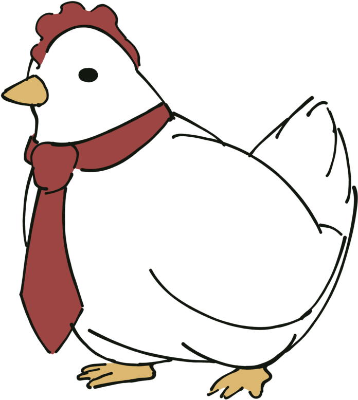 Chicken With A Tie (916x872)