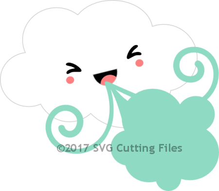 Wind Blowing $2 - Cartoon (450x394)