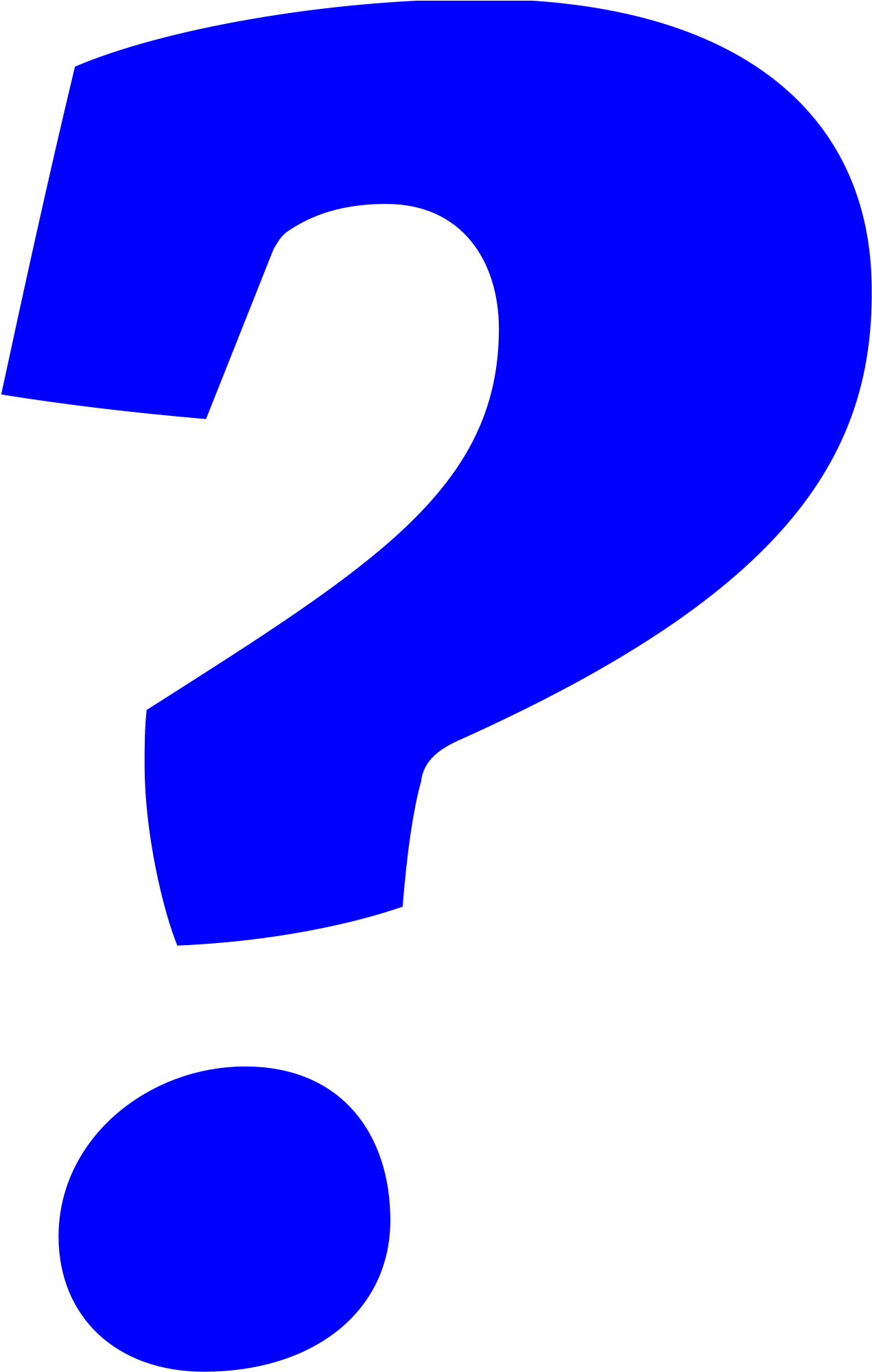 Blue Question Mark - Blue Question Mark Vector (2000x2000)