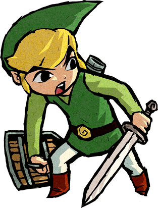 Link Wind Waker 2 - Link Zelda Wind Waker (313x412)