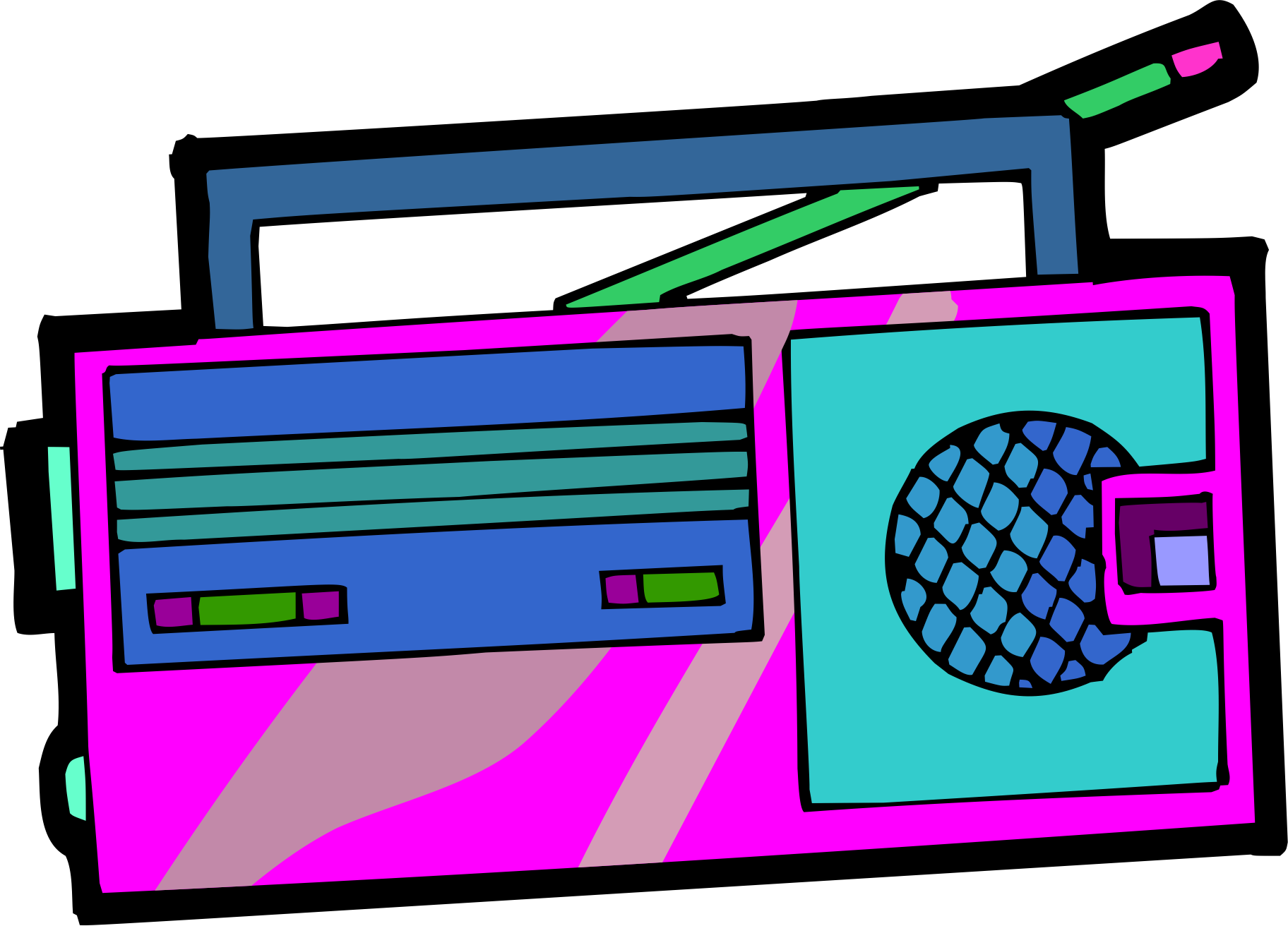 Cartoon Drawing Radio - วิทยุ กา ตู น (1824x1312)