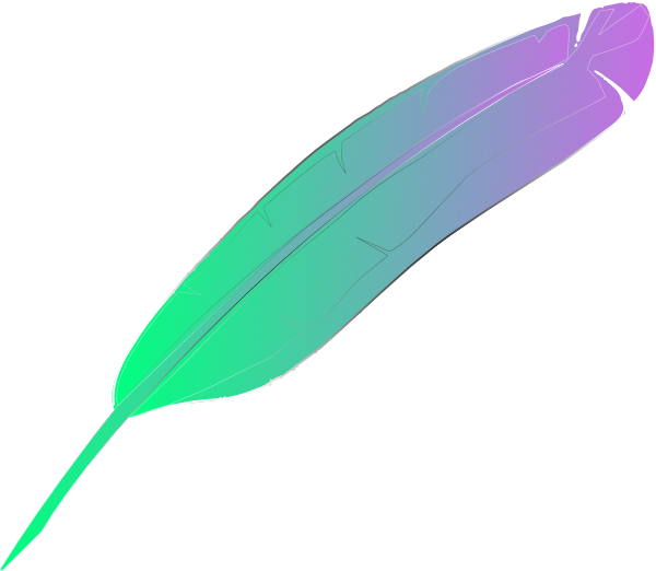 Transparent Feather Clipart (600x522)