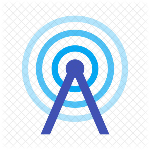 Radio Tower Icon - Telecommunications Tower (512x512)