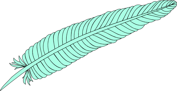 Feather Clip Art - Vascular Plant (600x311)