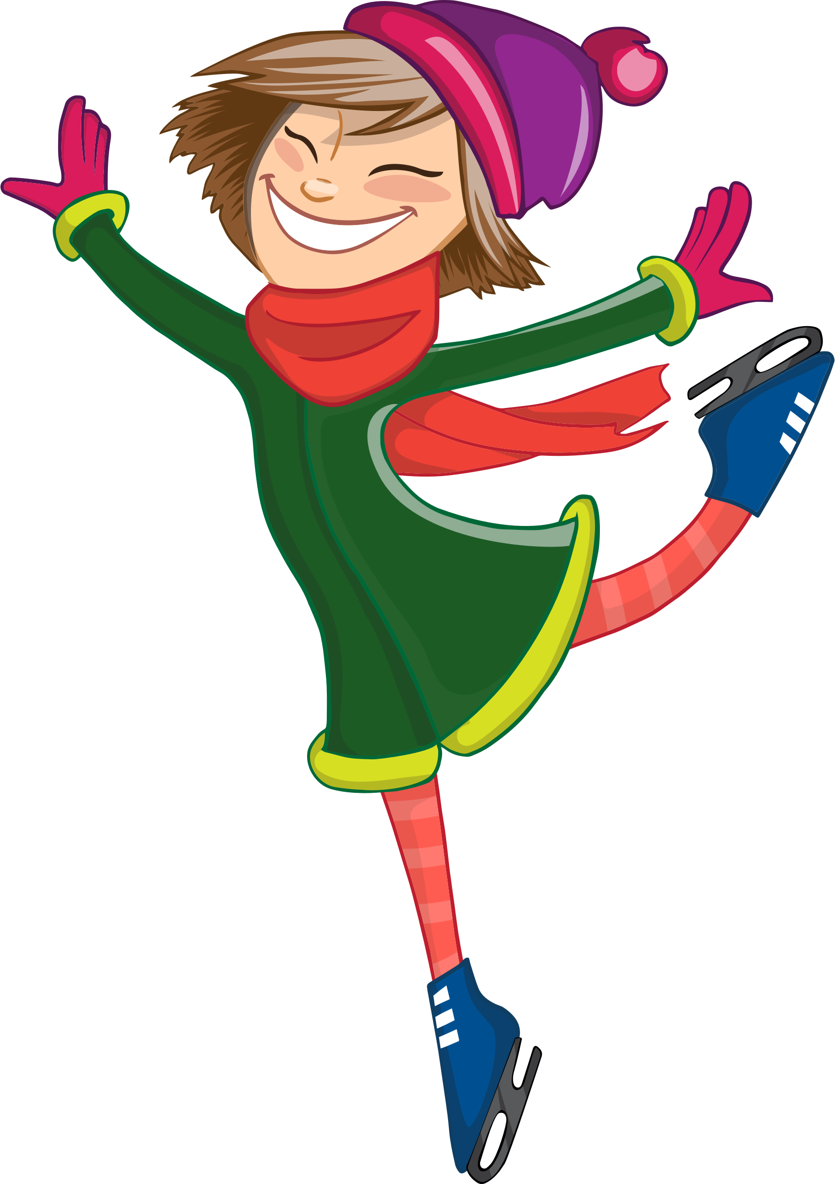 Skating - Joyful Clipart (1694x2400)