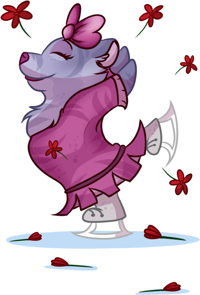 Ice Skating Nancy By Xhyperwolfx - Cartoon (730x1095)