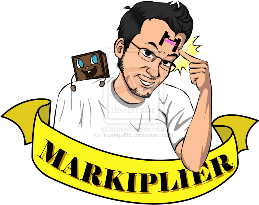 Markiplier W/ Tinyboxtim - Cartoon (900x823)