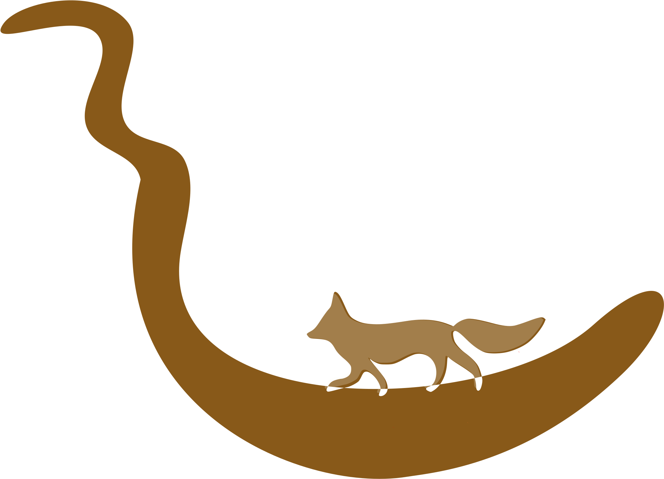 Fox-silhouette - Silhouette (2400x2000)