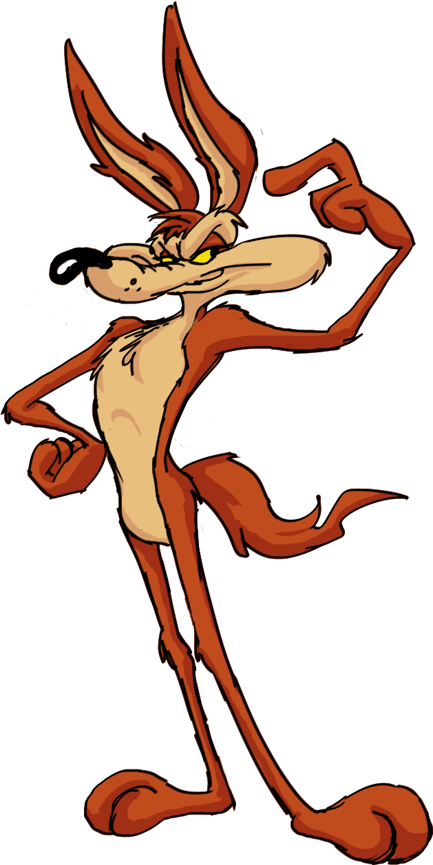 Coyote Clip Art - Wile E Coyote Thinking (900x1288)
