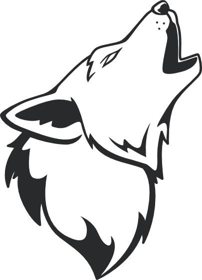 Howling Wolf Svg - Howling Wolf Transparent Background (405x560)