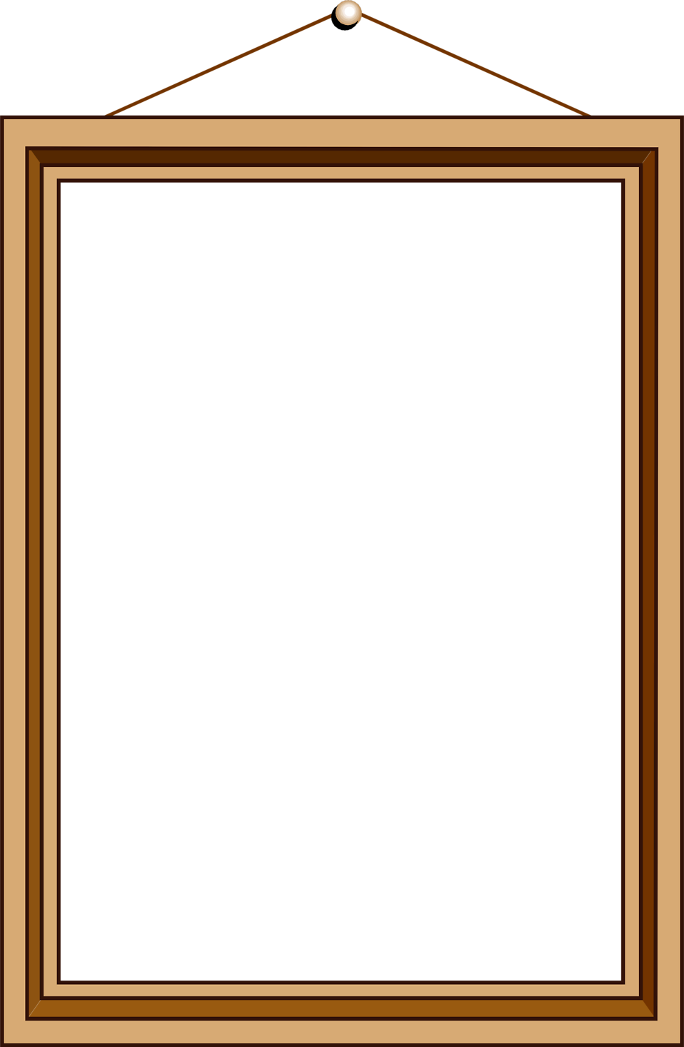 Hanging Picture Frame Transparent (958x1467)