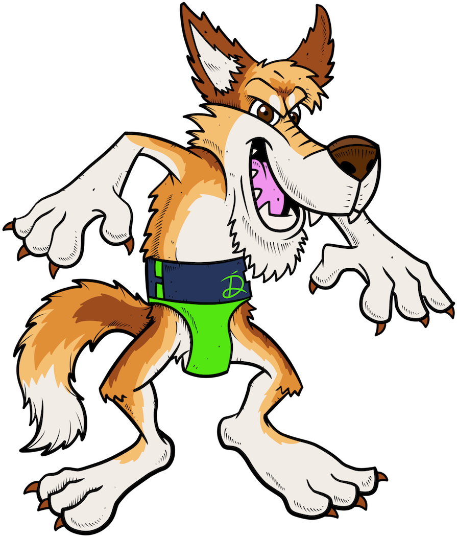 Wolf Diaper 2 Small - Gray Wolf (1080x1080)