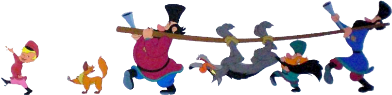 Peter & The Wolf Clipart - Cartoon (864x234)