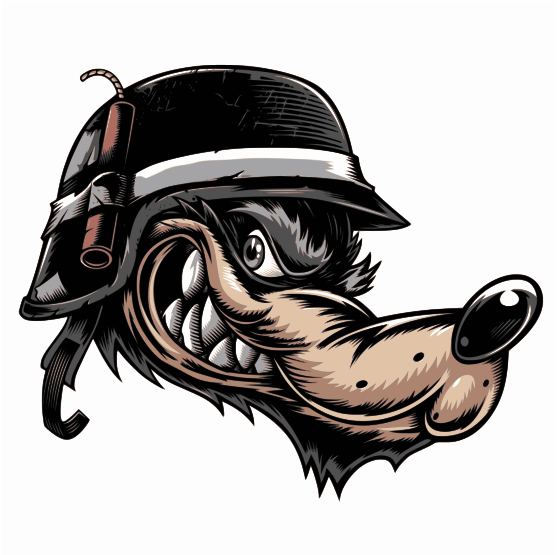 Wolf Clipart - Utv Wolfpack (566x800)