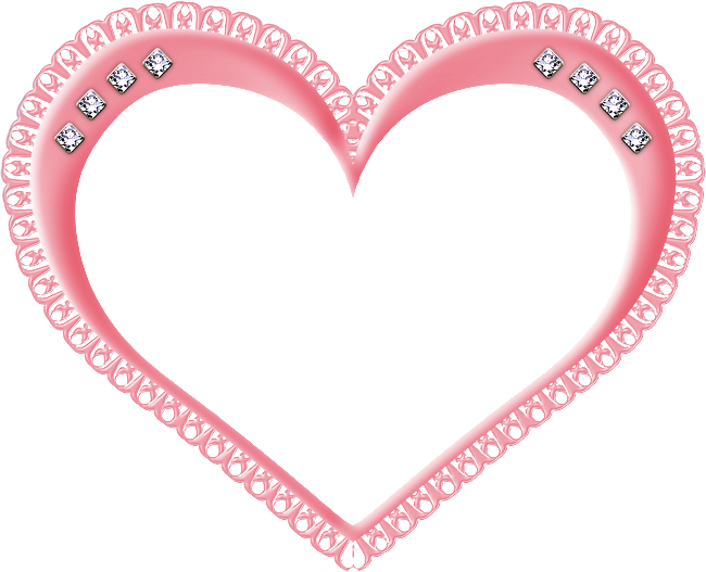 Dibujo - Heart Shaped Border Design (650x527)