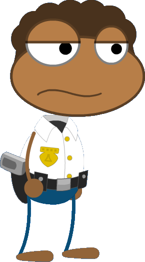 County Jail Policeman - Cartoon (290x522)