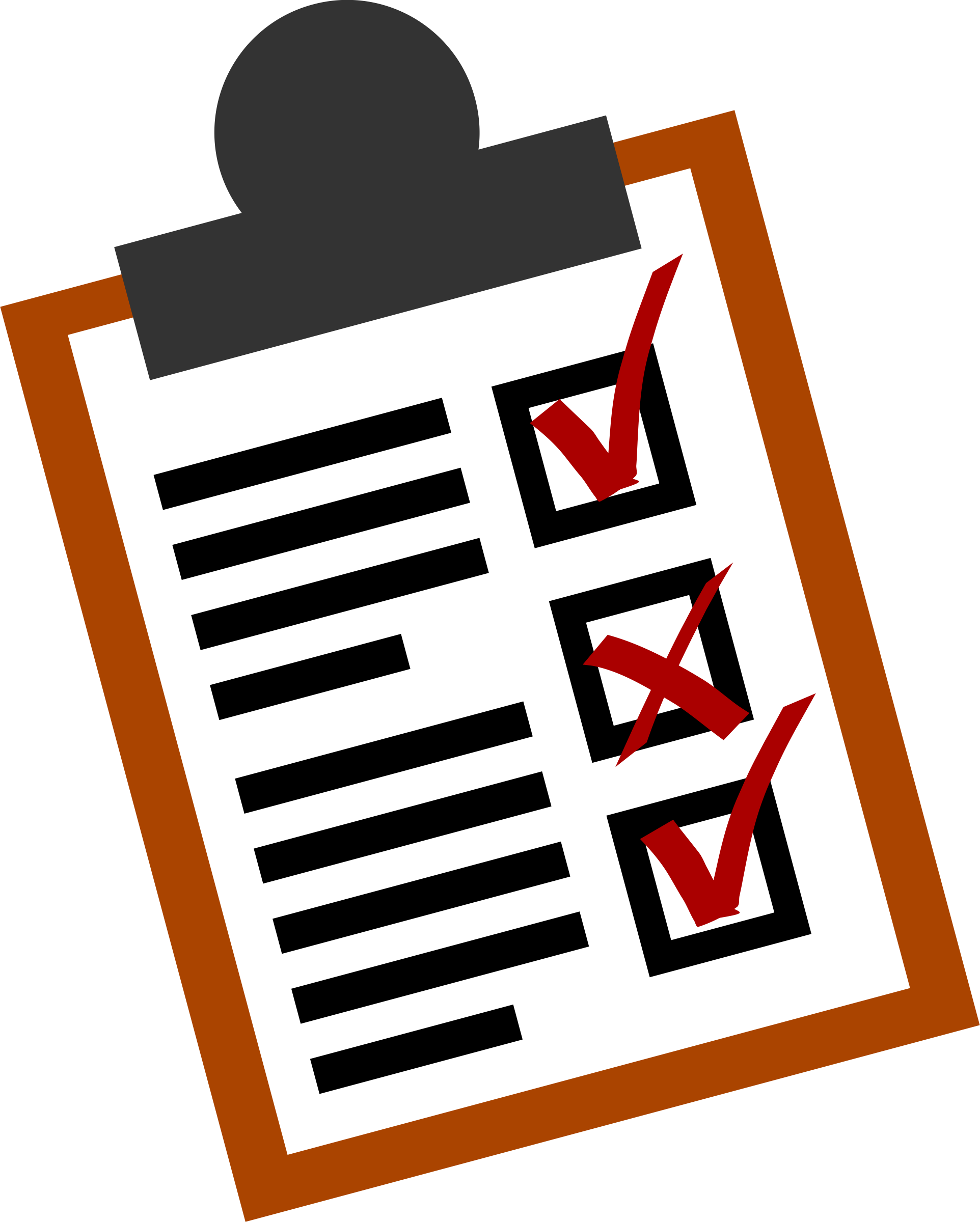Checkliste Clipart - Checklist Clipart (1924x2400)