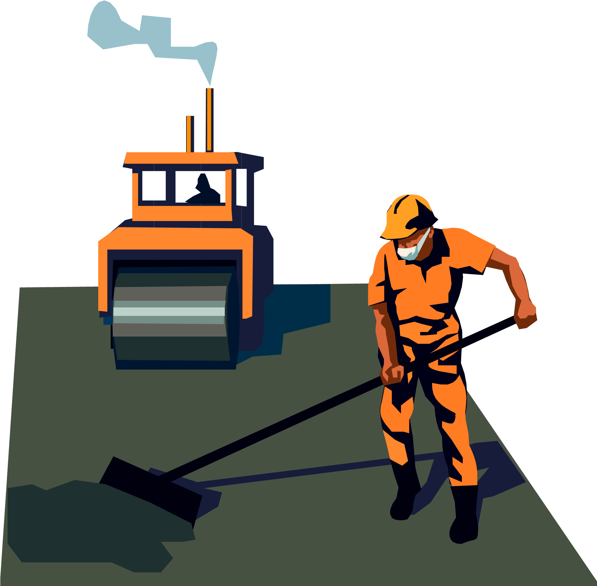 Roadwork - Asphalt Clipart (1975x1995)