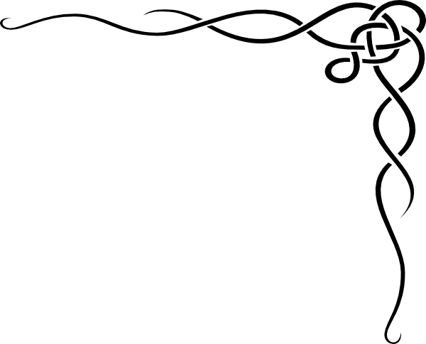 Right Clipart Scroll - Top Right Corner Borders (600x484)