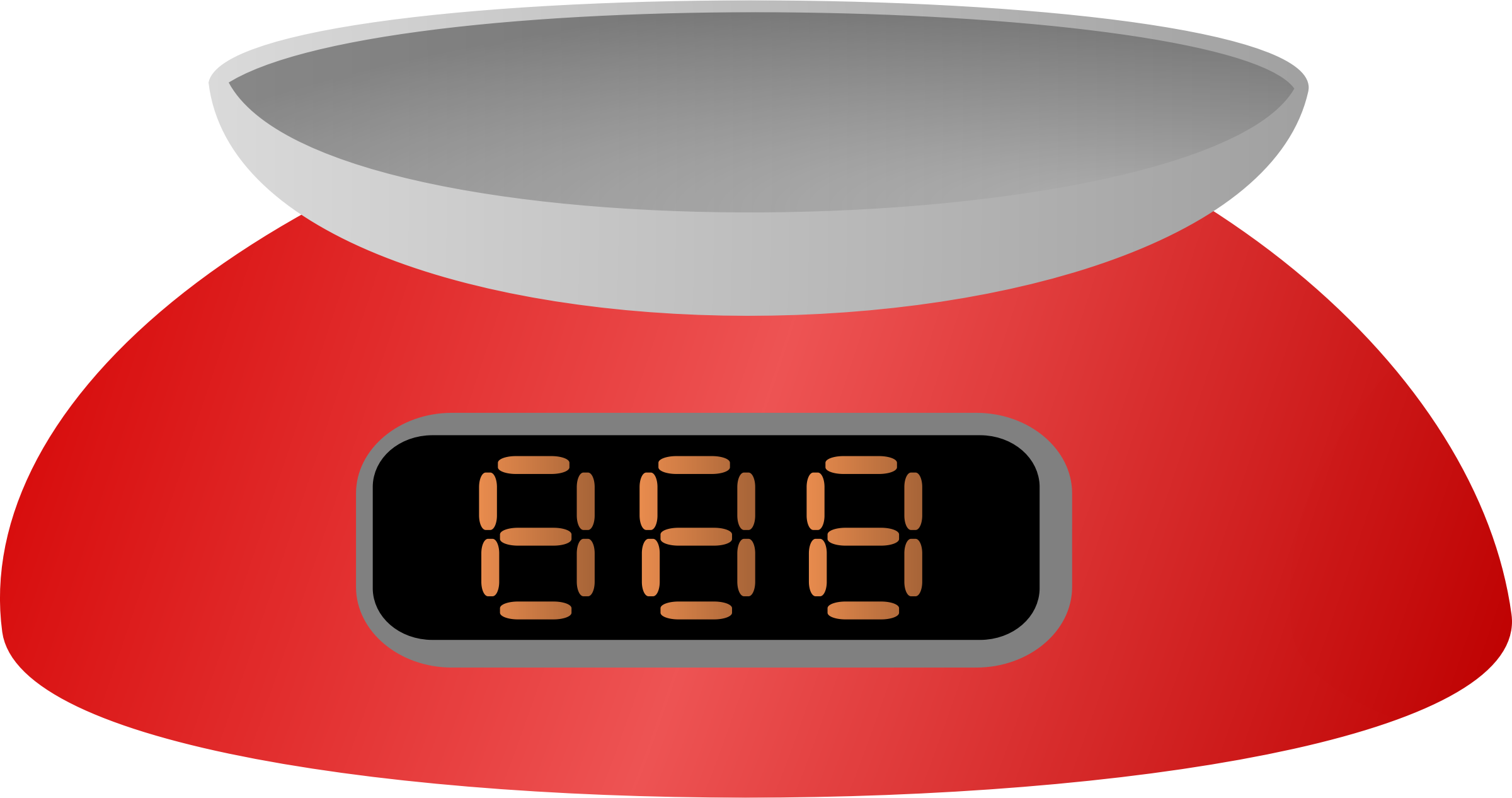 Clipart - Digital Scale Clipart (2400x1266)