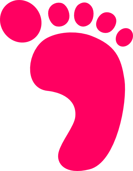 Foot Print Clip Art (462x596)