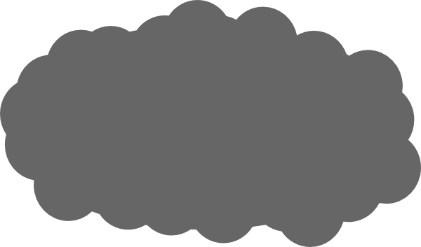 Cloud Clip Art - Dark Cloud Clip Art (600x353)
