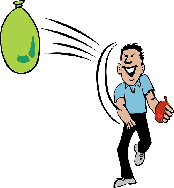 Water Balloon, Throwing, Activities, Water, People, - Water Balloons Clip Art (592x640)