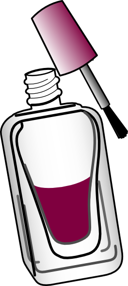 Nail Varnish Clip Art (264x589)