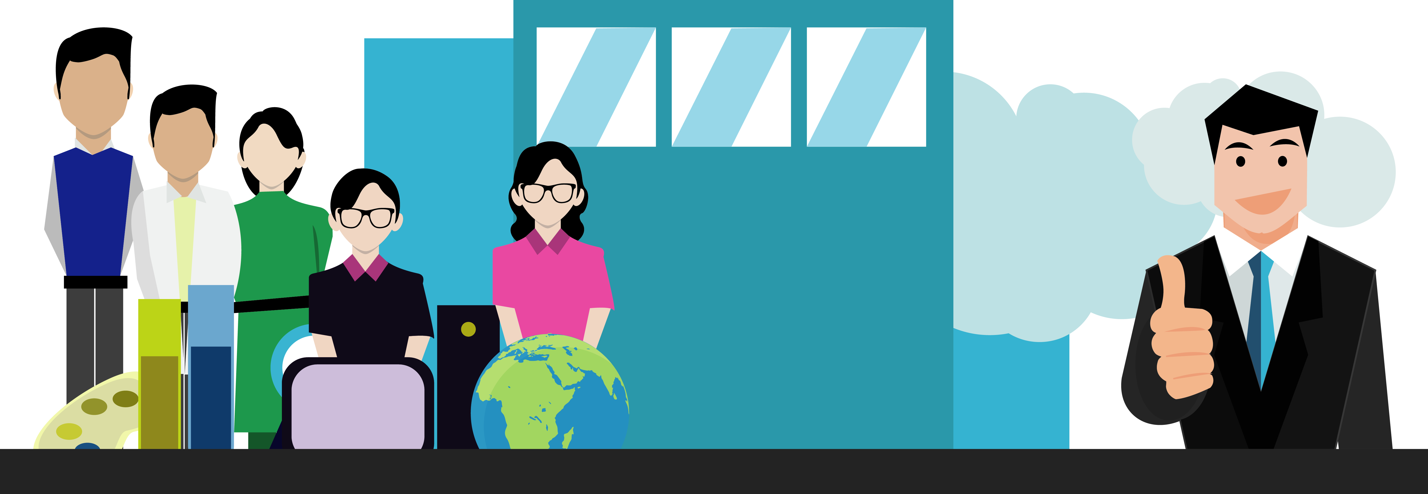 Zoologist - Cartoon (5846x2022)