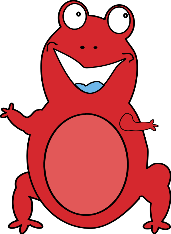 Animated Donkey Clip Art Http Www2 Free Clipart Net - Red Frog Clip Art (600x821)