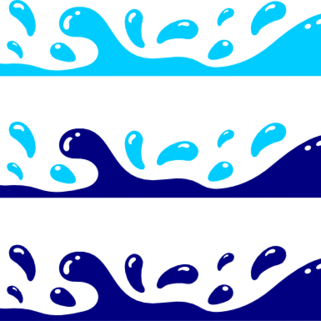 Water Waves Clipart Water Splash Clip Art At Clker - Water Drops Clipart (1024x1024)