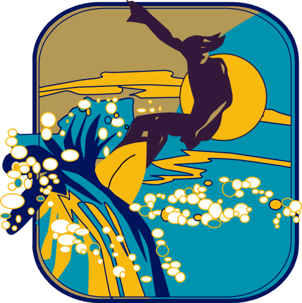 Sports - Surfer Vector (2399x2406)