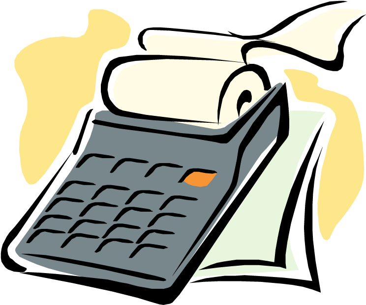 Adding Machine Clipart - Clip Art Adding Machine (750x629)