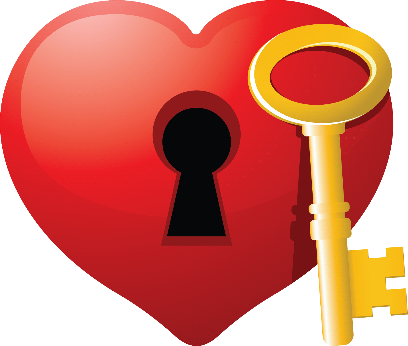 Happy Anniversary Clip Art - Heart With Key Clipart (1424x1207)