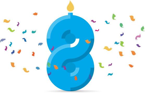 Rizn 8 Birthday - Честит 8 Рожден Ден (600x400)