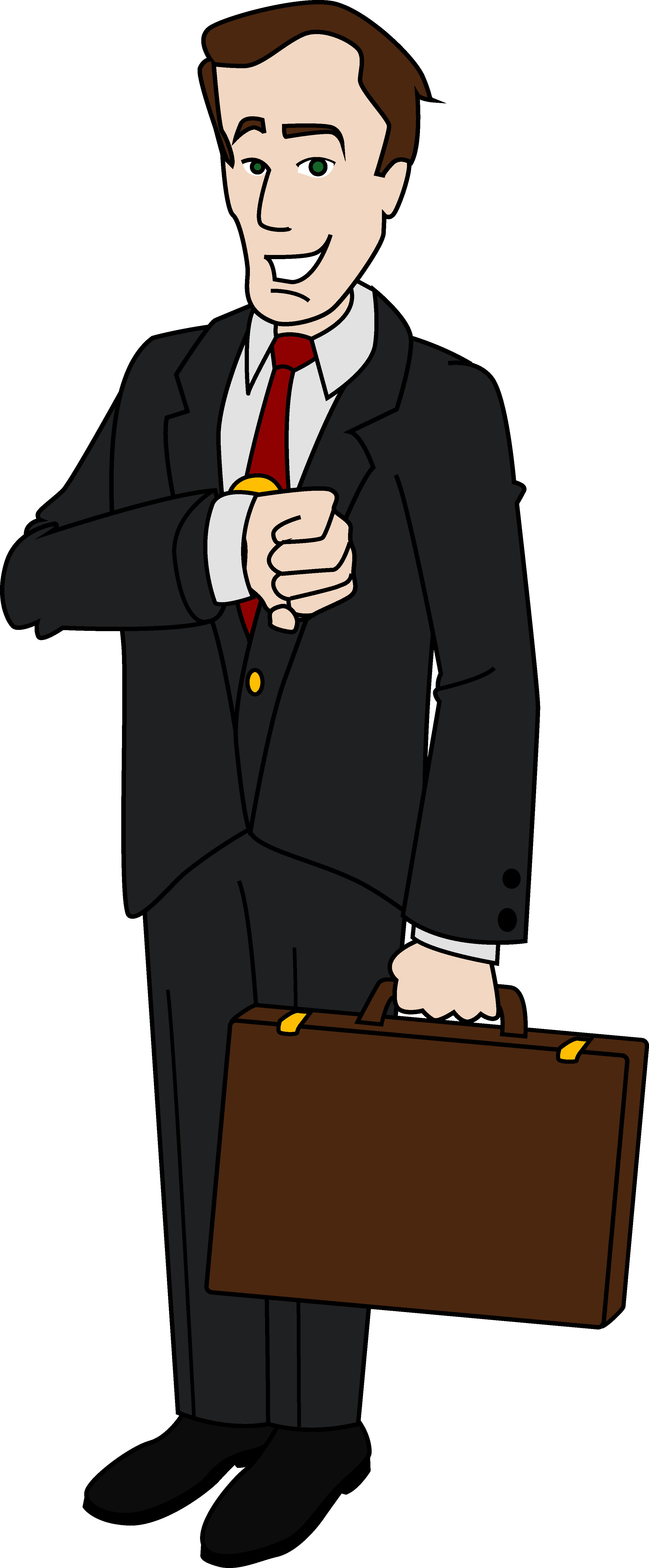 Buisness Man Clipart - Businessman Clipart (2644x6390)