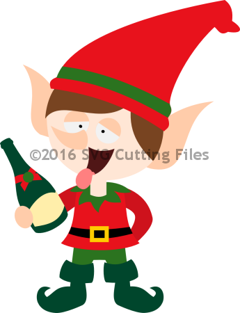 Drunken Elf - Cartoon (345x450)