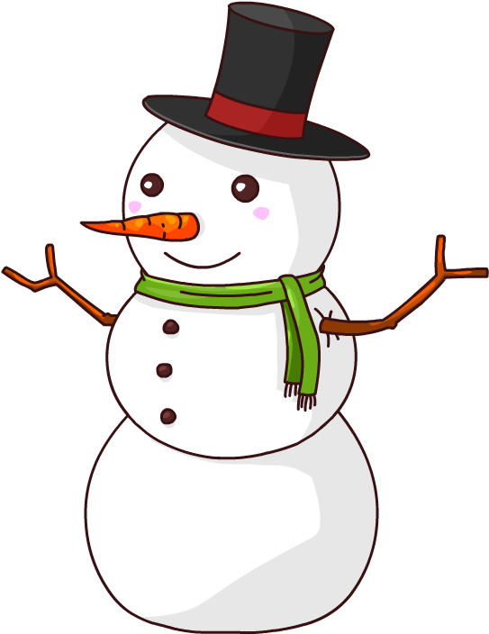 Cartoon Snowman No Background (637x835)