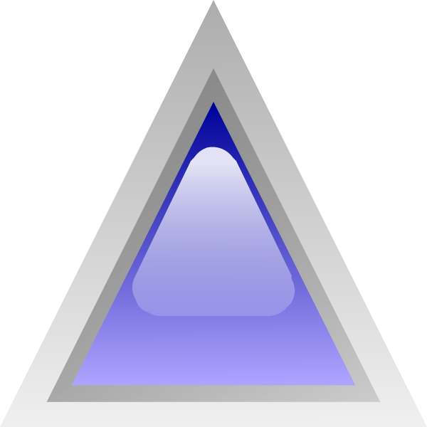 Free Vector Led Triangular 1 Clip Art - Triangular (600x600)