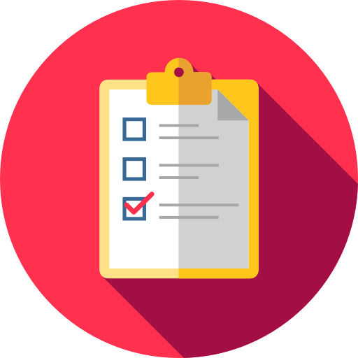 Hot Water System - Check List Icon Flat (512x512)