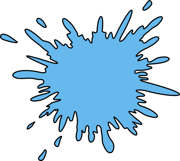 Splash Clip Art (600x538)