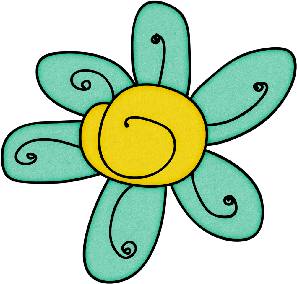 Doodle Flower - Cartoon (1024x979)