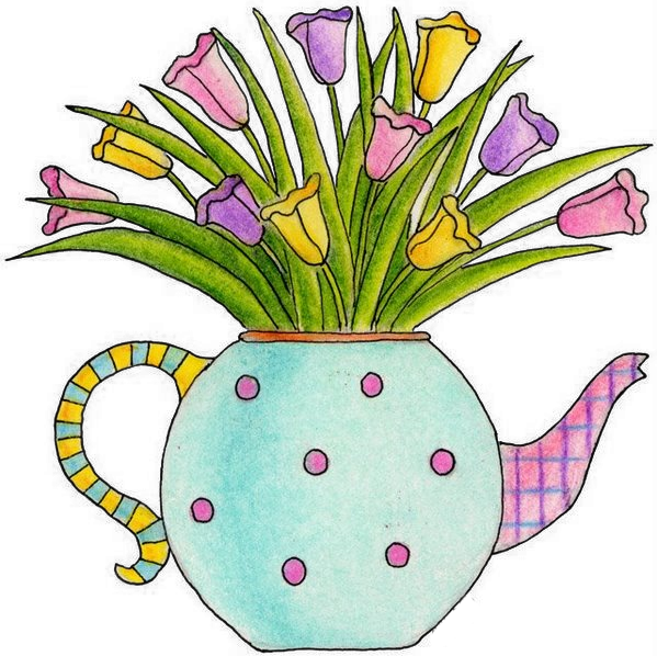 Fleurs - Page - Clip Art (599x598)