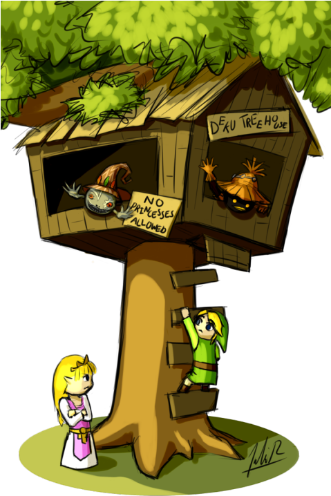 Deku Tree House - Cartoon (478x750)