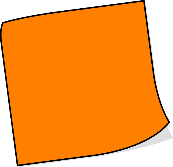 Sticky Note Clipart - Clipart Post It Notes Transparent Background (600x580)