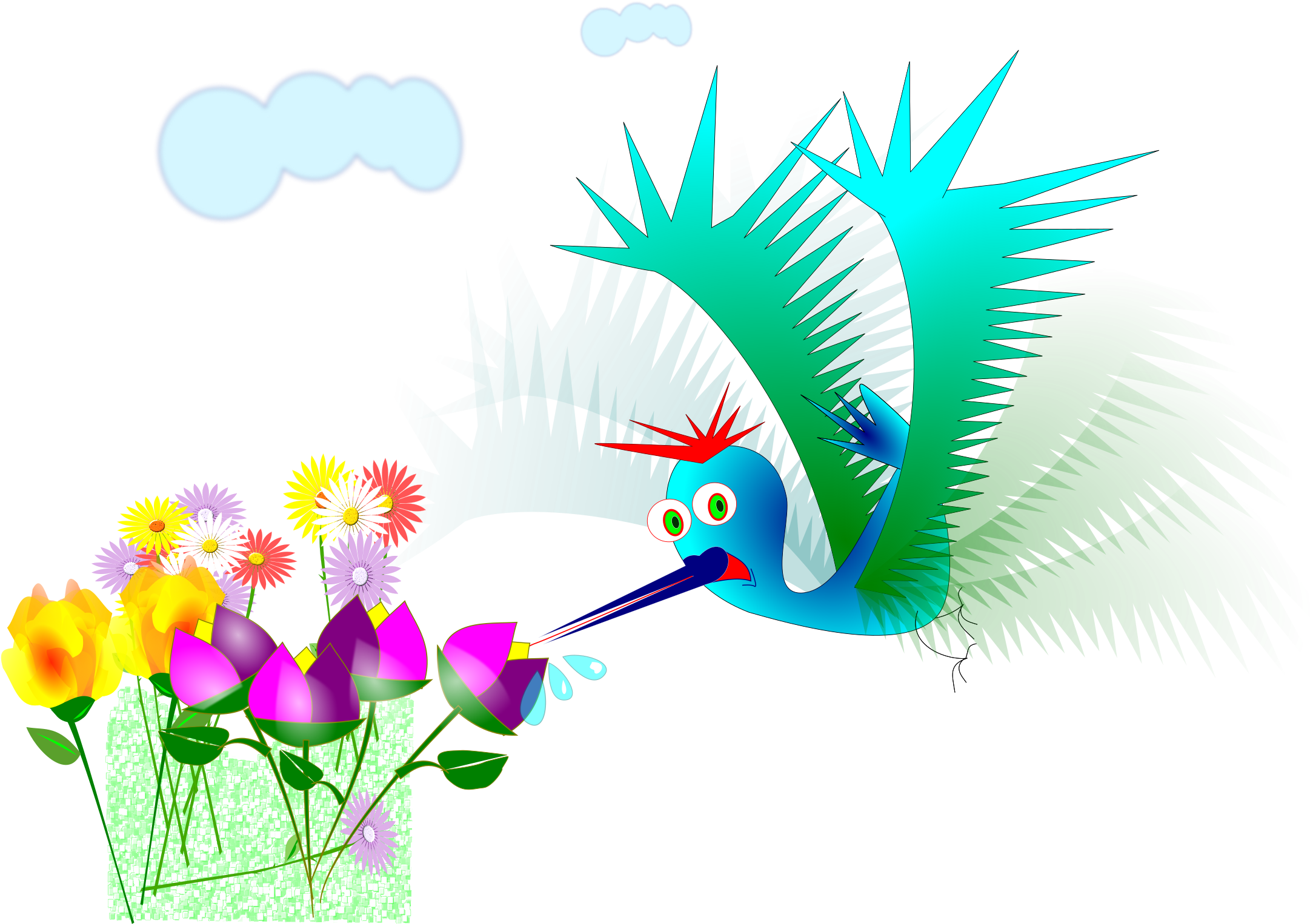Beija Flor Clipart - Portable Network Graphics (2400x1745)