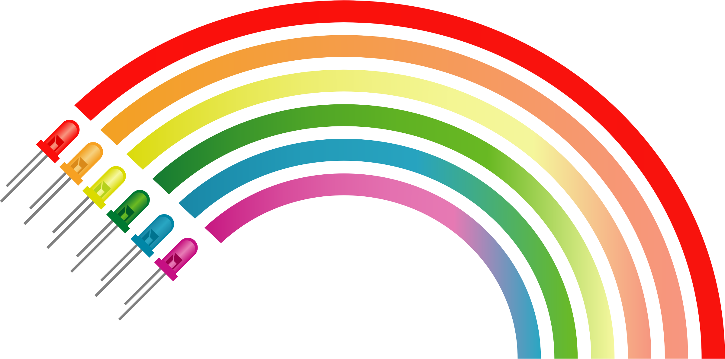 Clipart - Light Emitting Diode (2400x1190)