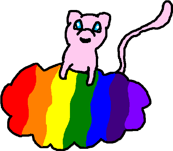 Rainbow Cloud Mew - Rainbow Cloud Mew (780x513)