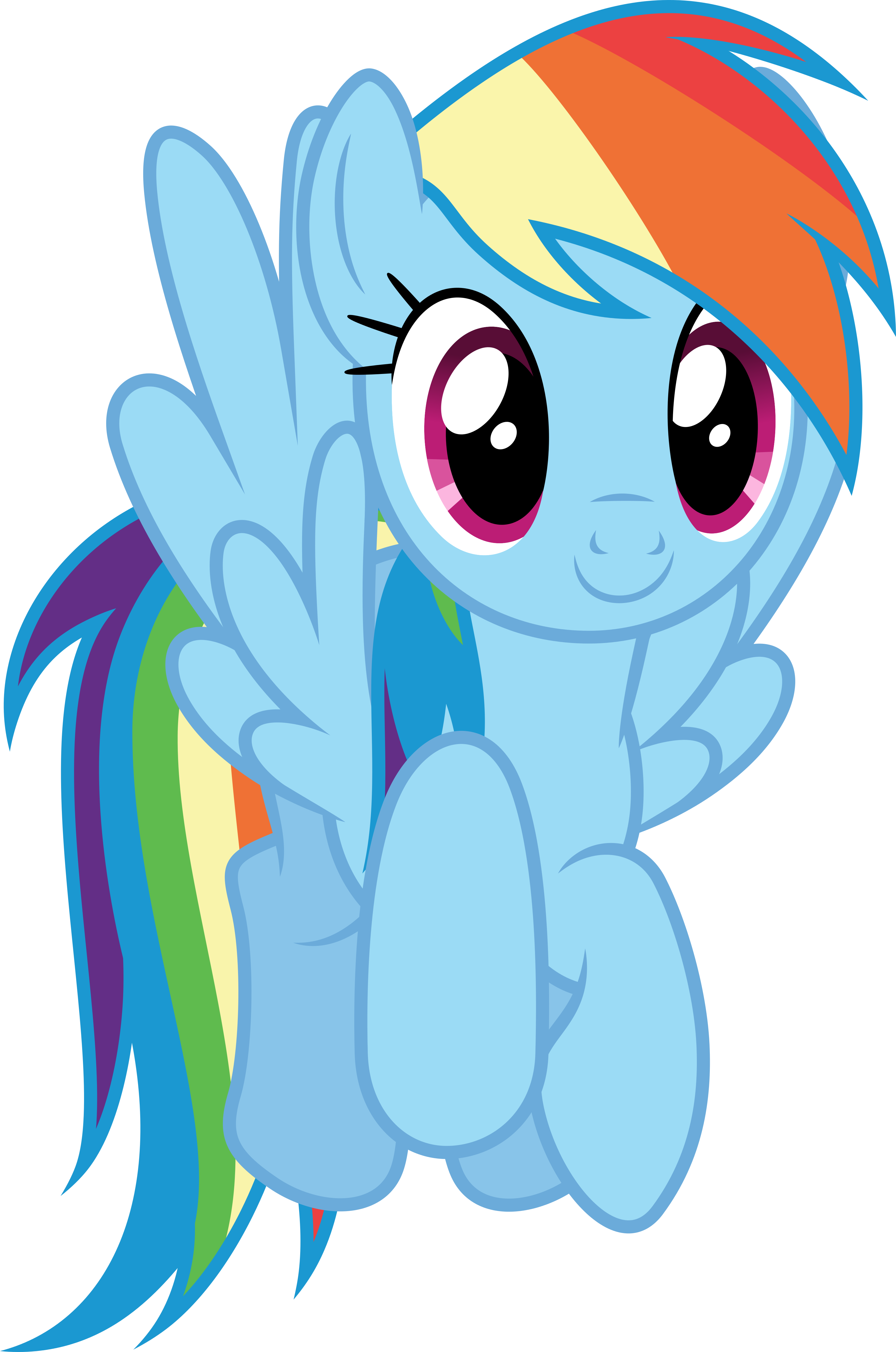 Paper Crafts - Rainbow Dash (3316x5000)