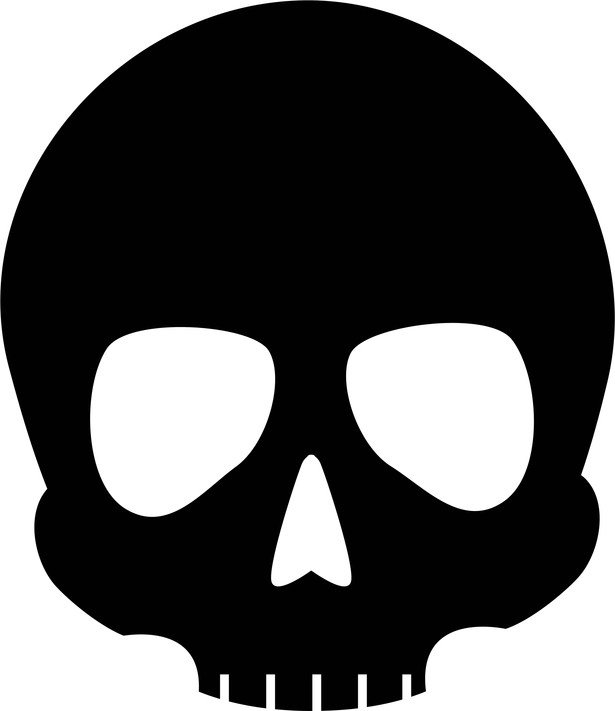 Open - Skull Icon Png (2000x2299)